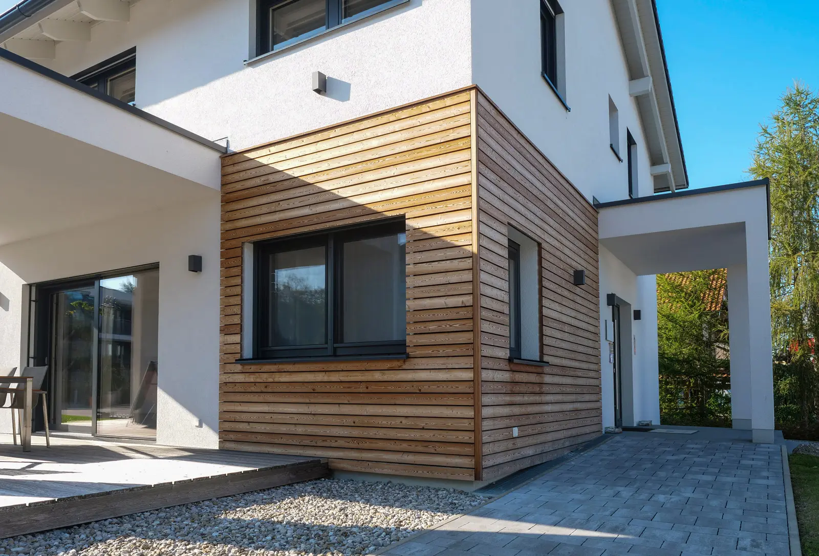 Nettoyage de la façade d'une maison